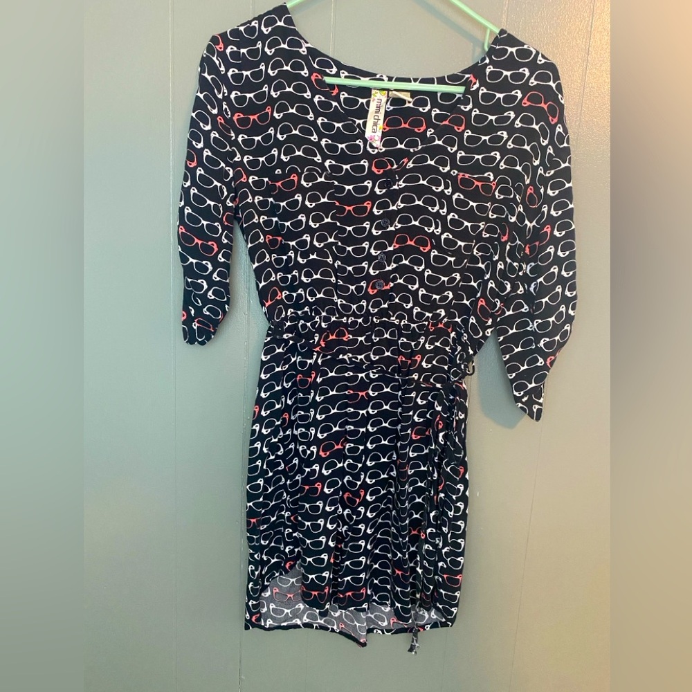 Mimi Chica - Navy T-Shirt Dress - Small